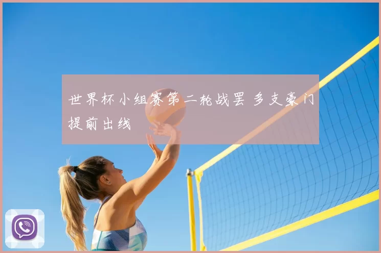 世界杯小组赛第二轮战罢 多支豪门提前出线